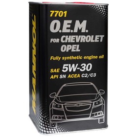 

Масло моторное MANNOL 5w30 син. Chevrolet Opel 7701, 4 л