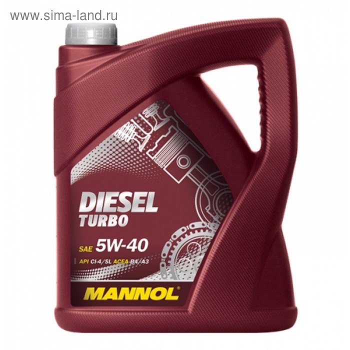 фото Масло моторное mannol 5w40 син. diesel turbo, 5 л