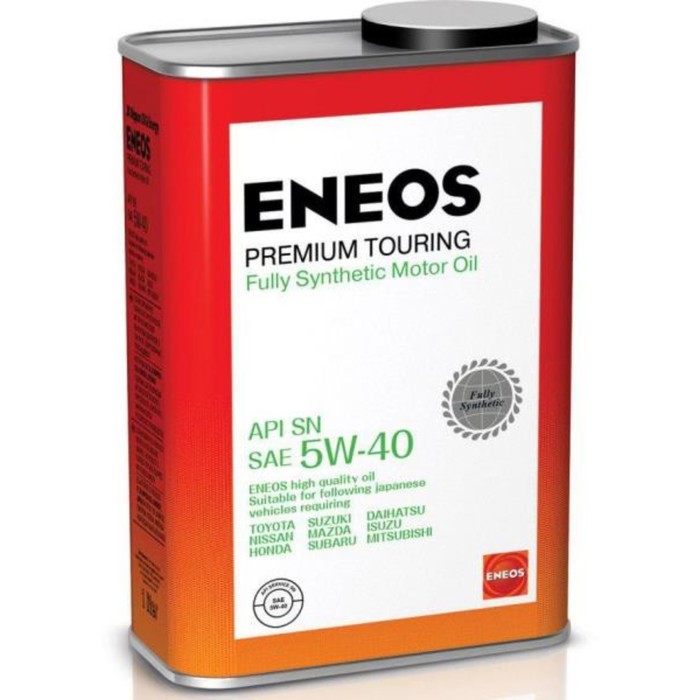 Масло моторное ENEOS Premium Touring 5W-40, синтетическое, 1 л масло моторное eneos premium touring 5w 30 синтетическое 20 л