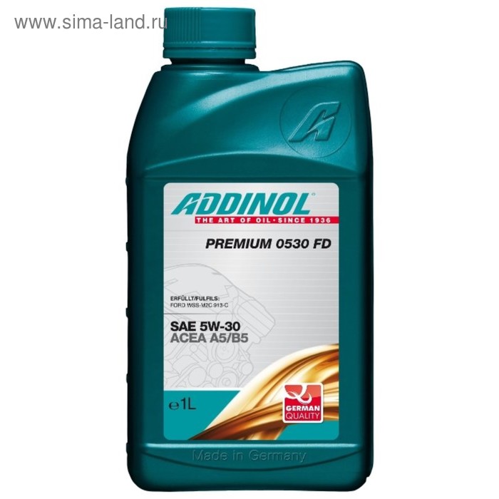 фото Масло моторное, addinol premium fd 5w-30, 1 л