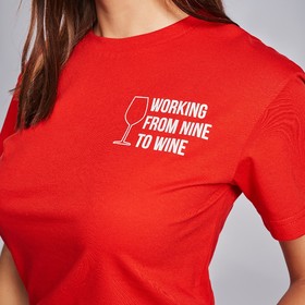 

Футболка женская KAFTAN "Wine", красный, р-р 48-50