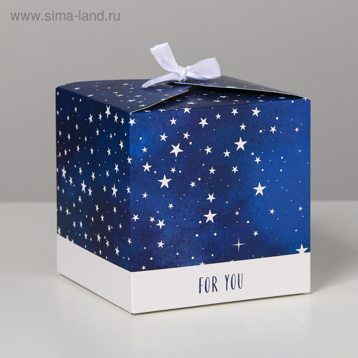 Коробка подарочная складная, упаковка, «For you», 12 х 12 х 12 см
