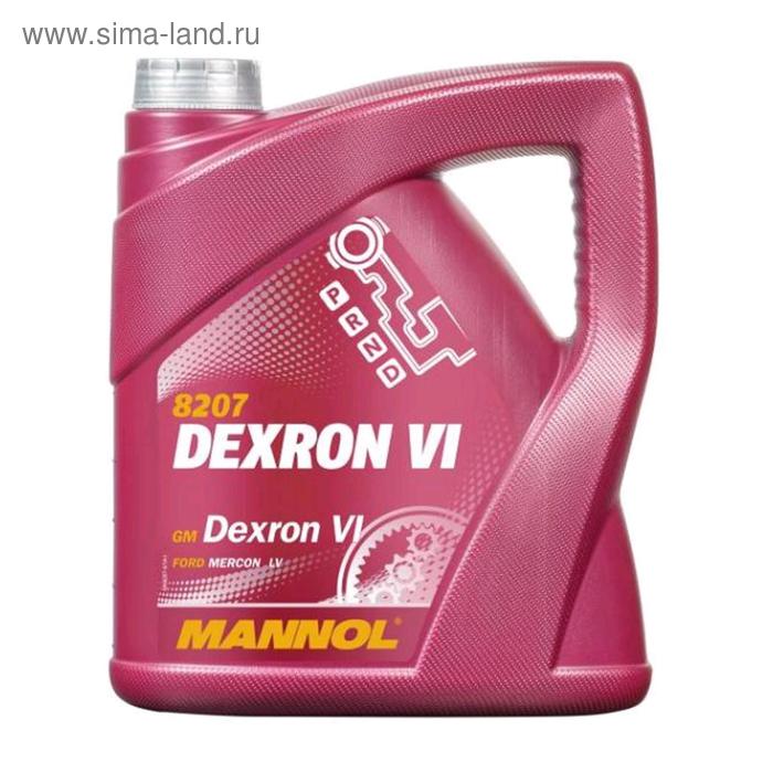 Трансмиссионное масло MANNOL, для акпп, ATF Dexron VI, 4 л масло трансмиссионное для акпп bizol protect atf d vi нс синтетическое 1 л