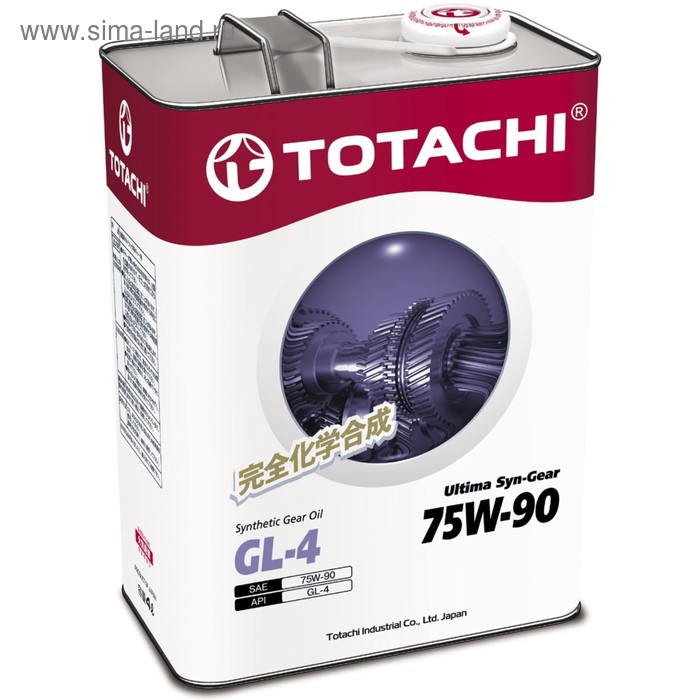 Трансмиссионное масло Totachi, 75W90, Ultima Syn-Gear, GL4, 4 л