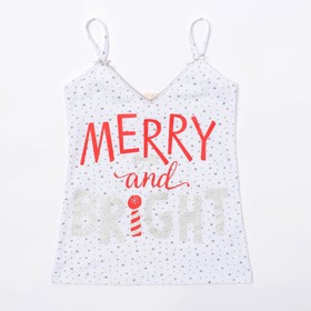 

Набор жен. (майка, шорты) KAFTAN "Merry and Bright", р-р XL (50), белый