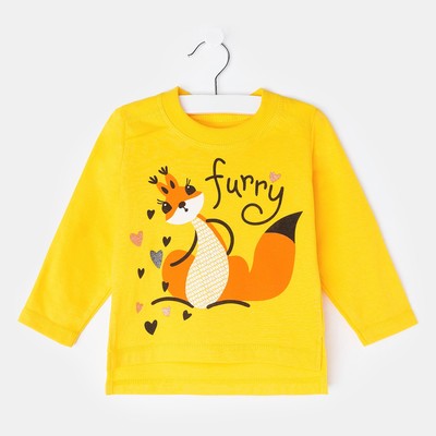 Лонгслив для девочки, цвет зелёный, рост 86 см (52)