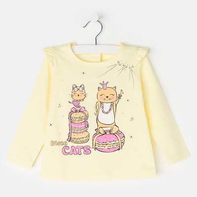 Лонгслив для девочки, цвет зелёный, рост 92 см (52)