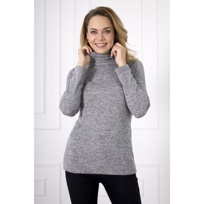 Водолазка женская, цвет серый, размер 42