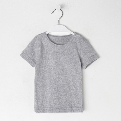 Футболка для мальчика, цвет серый меланж, рост 122-128 см