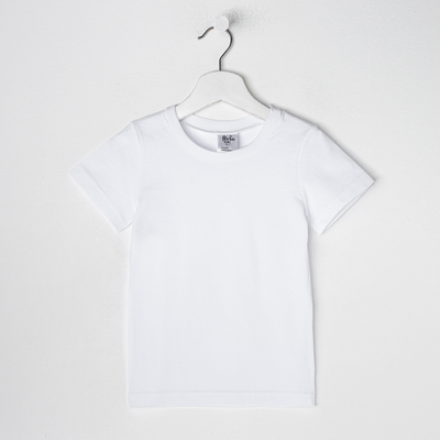 Футболка детская, цвет белый, рост 116 см