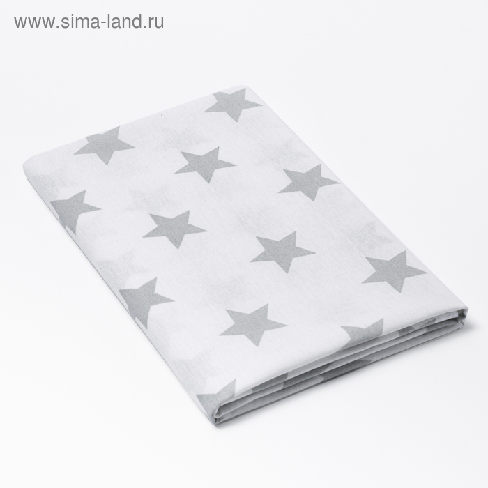 

Пеленка "Крошка Я" Grey star 75*120 см, бязь, хлопок 100%