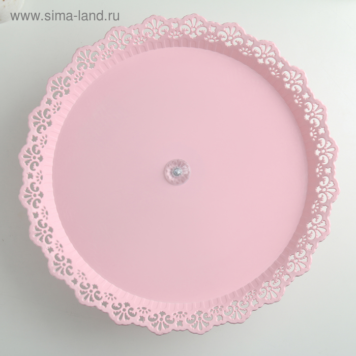 

Блюдо для торта и пирожных на ножке, d=34 см, цвет МИКС