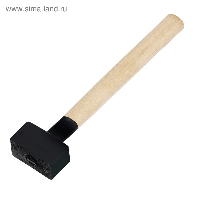 Кувалда литая ЛОМ, 6 кг, деревянная рукоятка стамеска лом деревянная рукоятка 6 мм