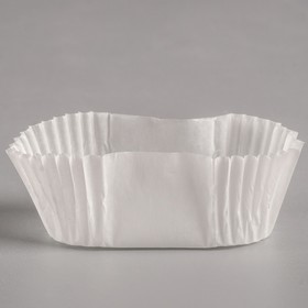 Тарталетка, белая, форма овал, 2,5 х 4,5 х 2 см