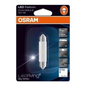 

Лампа светодиодная OSRAM 12 В, SV8,5-41/11, 0,50 Вт, 6700K, Sky White, 1 шт