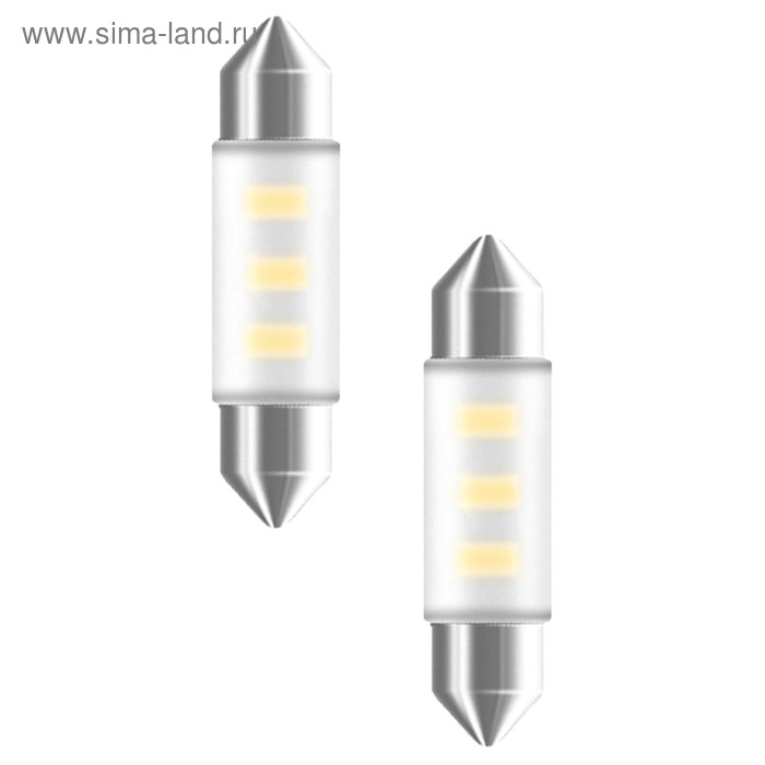 фото Лампа светодиодная neolux c5w 12v-led 0,5w (sv8,5-35/11) 6000k, набор 2 шт, nf6436cw-02b