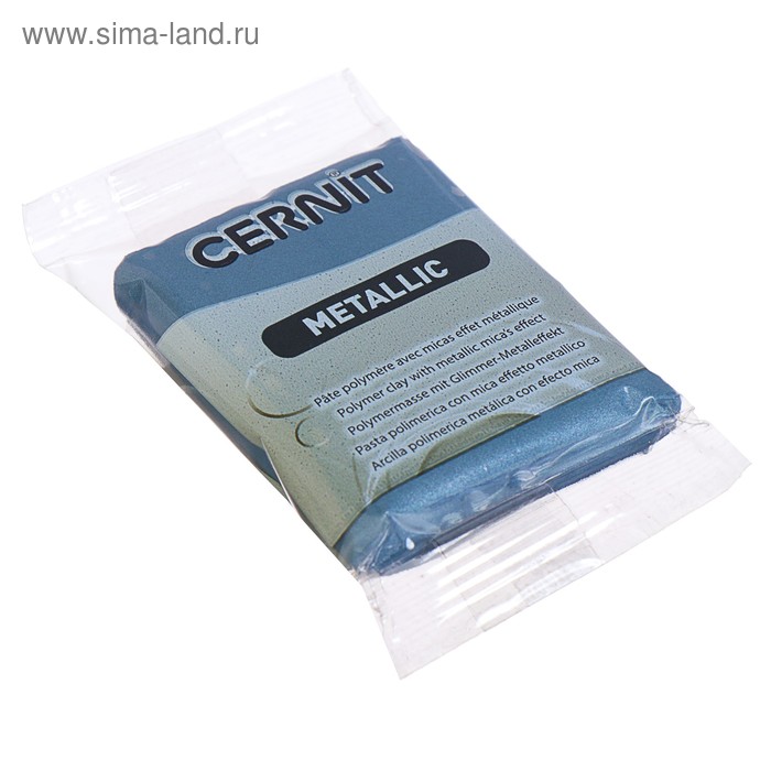 Купить Полимерная глина запекаемая, Cernit Metallic с металлическим эффeктом, 56 г, сталь, №167 Полимерная глина запекаемая, Cernit Metallic с металлическим эффeктом, 56 г, сталь, №167