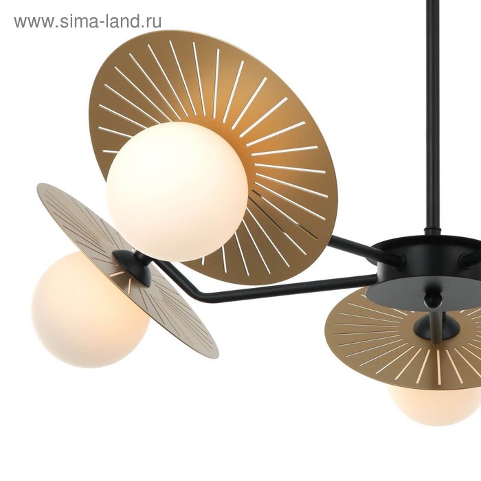 

Люстра Sonnenblume, 5x25Вт G9, цвет чёрный