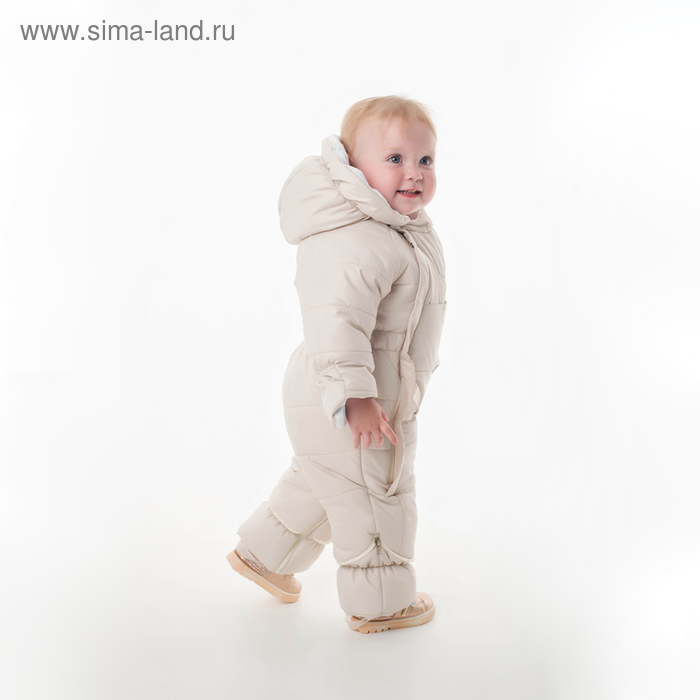 фото Комбинезон «лесная сказка», рост 68 см, цвет бежевый emson kids