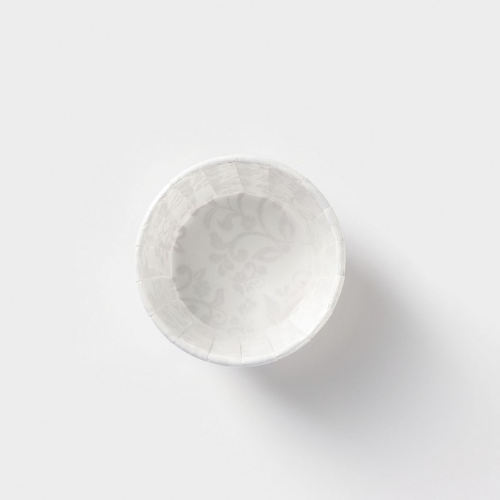 Форма для выпечки круглая «Вензель», 6,5×6,5x4 см, цвет белый