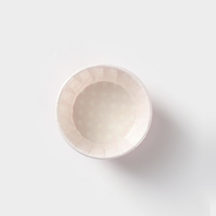 Форма для выпечки круглая «Горох», d=6,5 см, цвет розовый