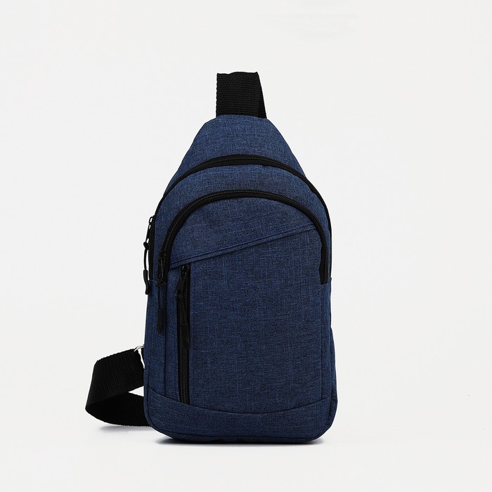 Сумка слинг ЗФТС, текстиль, цвет синий сумка слинг зфтс текстиль фиолетовый
