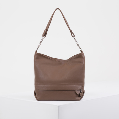 Сумка жен 645, 35*10*28, отд на молнии, н/карман, корич