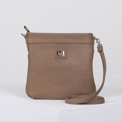 Сумка жен 804, 20*7*20, отдел на молнии, н/карман, дл ремень, коричн КН