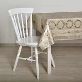 

Клеёнка столовая на ткани «Абстракция», ширина 137 см, рулон 20 метров, цвет золотой