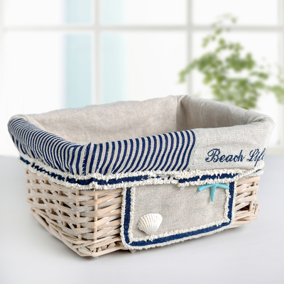 Корзина для хранения "Морская" 21х17х10 см