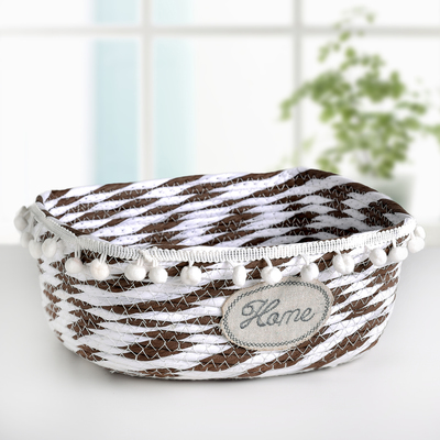 Корзина для хранения "Дом" 28х20х11 см, цвет коричневый