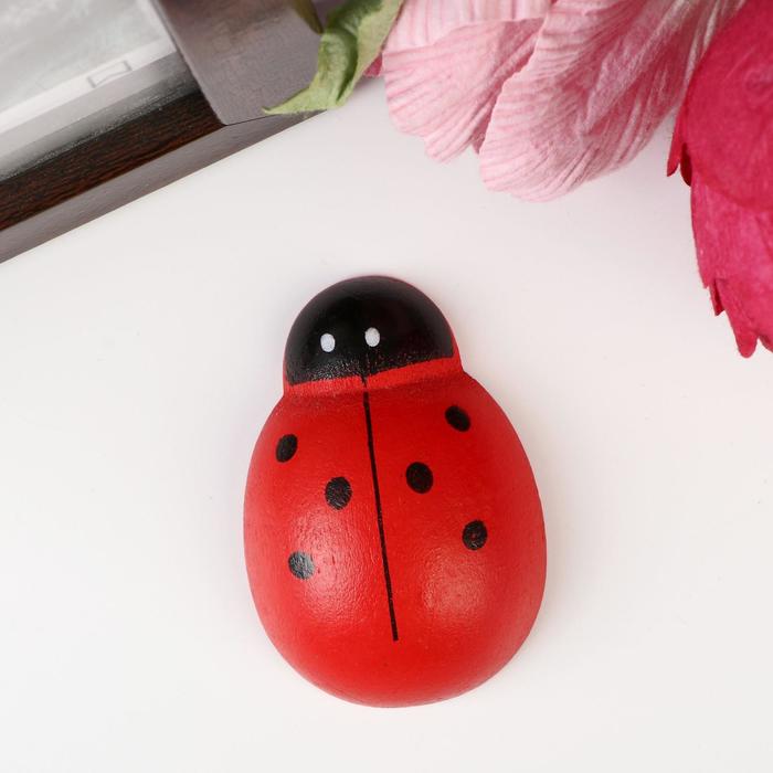 

Декор для творчества дерево "Божья коровка" набор 3 шт 3,5х4,7 см