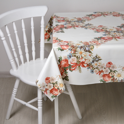 Клеёнка столовая с увеличенным наложение на ткани "Кармен"