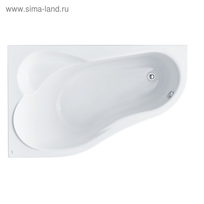 Ванна акриловая Santek «Ибица» XL 160x100 см, асимметричная левая, белая ванна акриловая santek эдера 170х100 см асимметричная левая белая