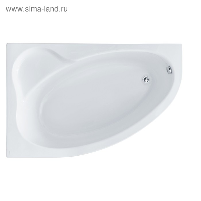 Ванна акриловая Santek «Эдера» 170х110 см, асимметричная левая, белая ванна акриловая santek эдера 170х100 см асимметричная правая белая