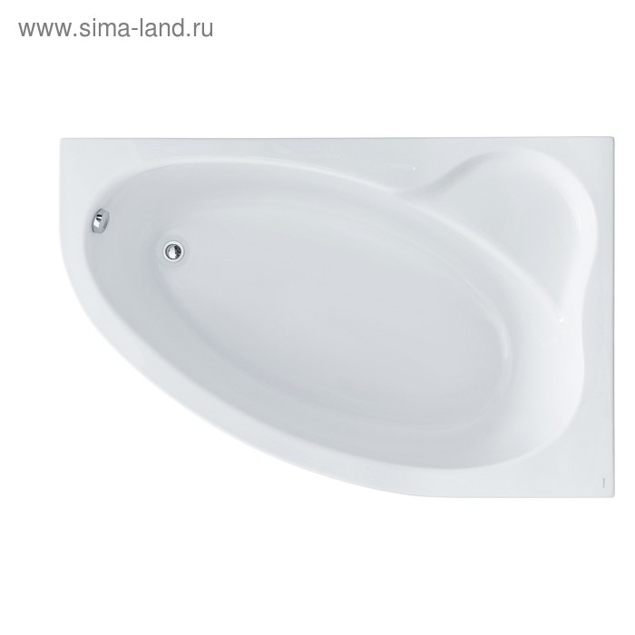 Ванна акриловая Santek «Эдера» 170х110 см, асимметричная правая, белая