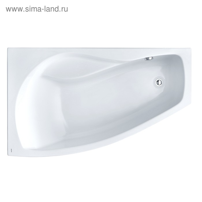 Ванна акриловая Santek «Майорка» XL 160х95 см, асимметричная левая, белая акриловая ванна 160х95 см l santek майорка xl 1 wh11 1 991