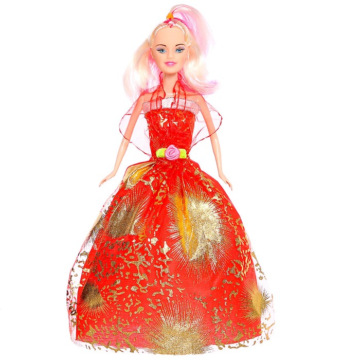 фото Кукла-модель «лида» с набором платьев, микс