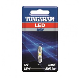

Лампа светодиодная Tungsram C5W 12V-LED 0,5W (SV8,5-35/11) 6000K, 60020