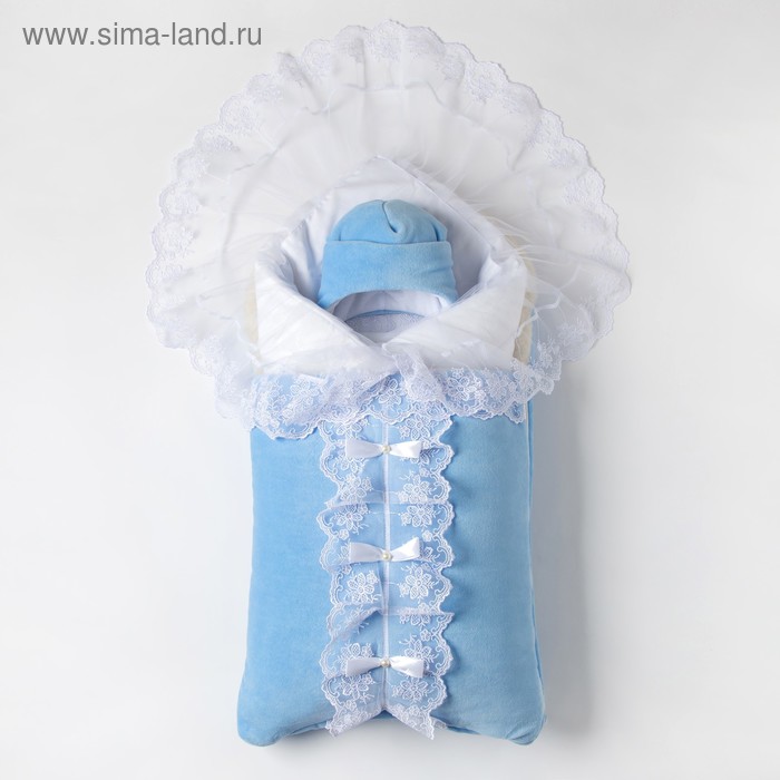 Комплект для новорожденного «Бантики», цвет голубой