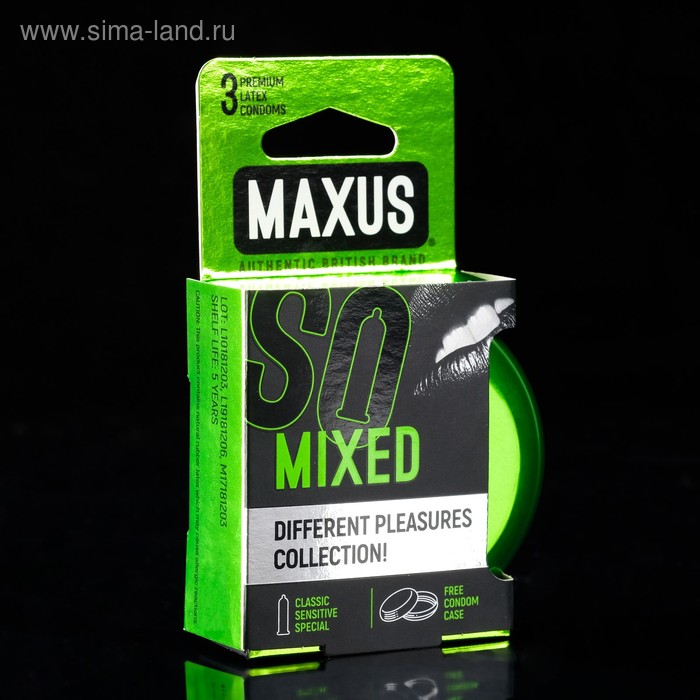 фото Презервативы набор maxus mixed №3 ж/к