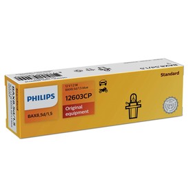 

Лампа автомобильная Philips Blue, BAX, 12В, 1.2 Вт, (BAX8,5d/1,5), 12603CP