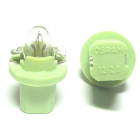 

Лампа автомобильная Osram Light-Green, BAX, 12В, 2 Вт, (BX8,5d/1,5), 2722MFX