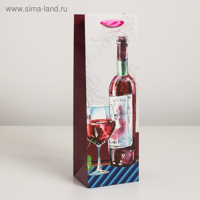 

Пакет ламинированный под бутылку, 12 х 9 х 36 см