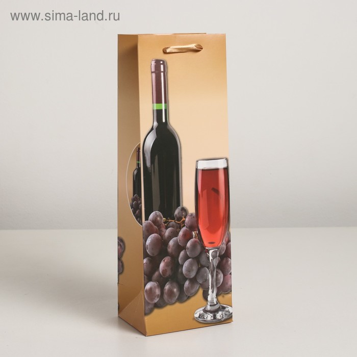 

Пакет ламинированный под бутылку, 12 х 9 х 36 см