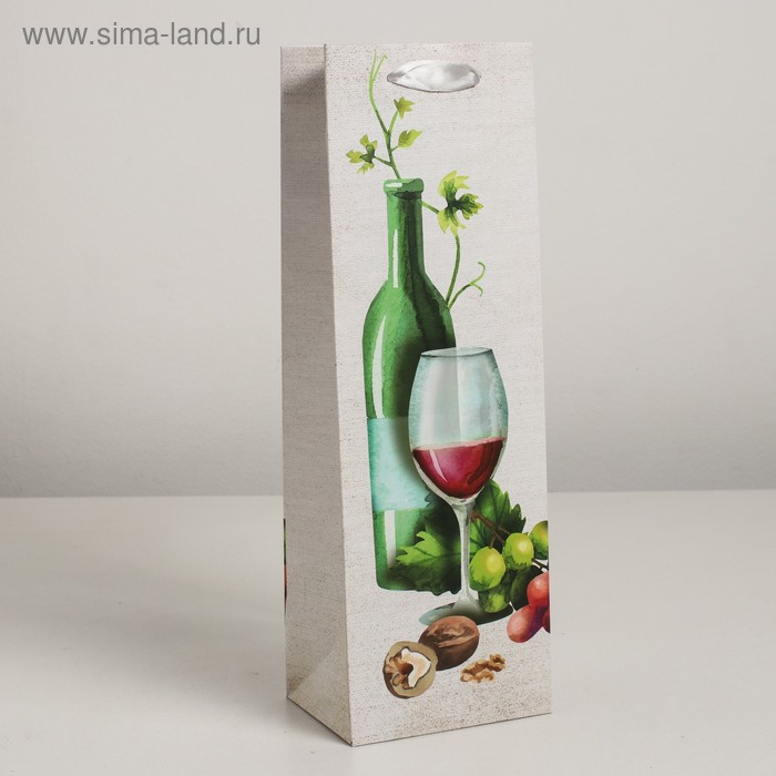 

Пакет ламинированный под бутылку, 12 х 9 х 36 см