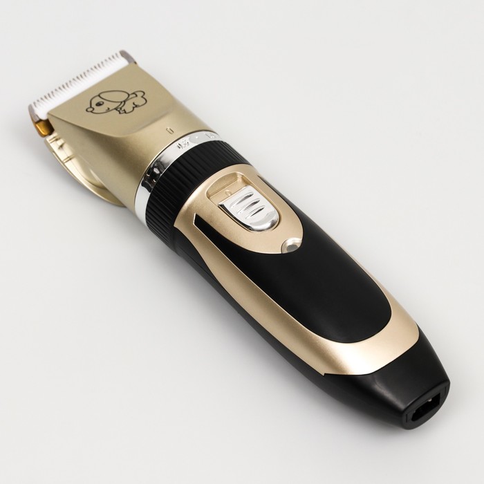 

Машинка для стрижки аккумуляторная бесшумная, регулировка ножа, USB-зарядка