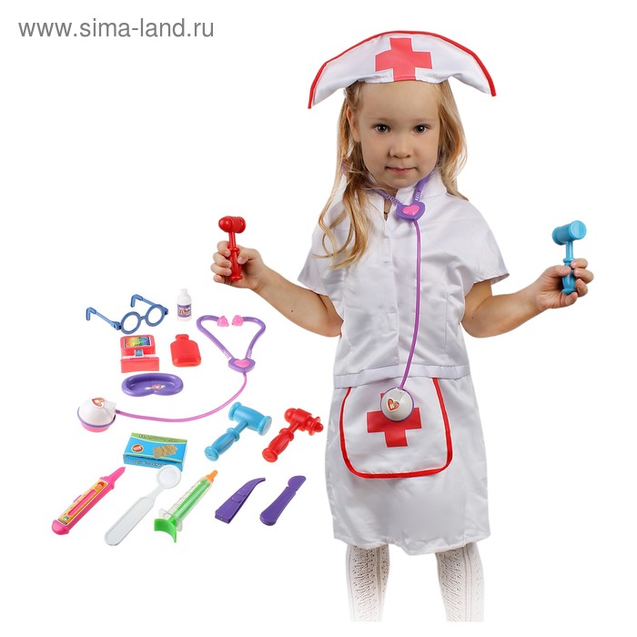 Дети играют в врача. Детский костюм доктора МХ-кс20. Костюм доктора детский с набором. Набор медсестры для детей. Ребенок в костюме врача.