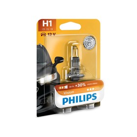 

Лампа автомобильная Philips Vision Premium, +30%, H1, 12 В, 55 Вт, 12258PRB1