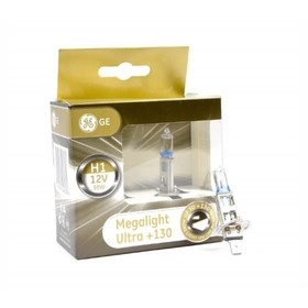 

Лампа автомобильная General Electric Megalight Ultra +130%, H1, 12 В, 55 Вт, набор 2 шт, 93039914